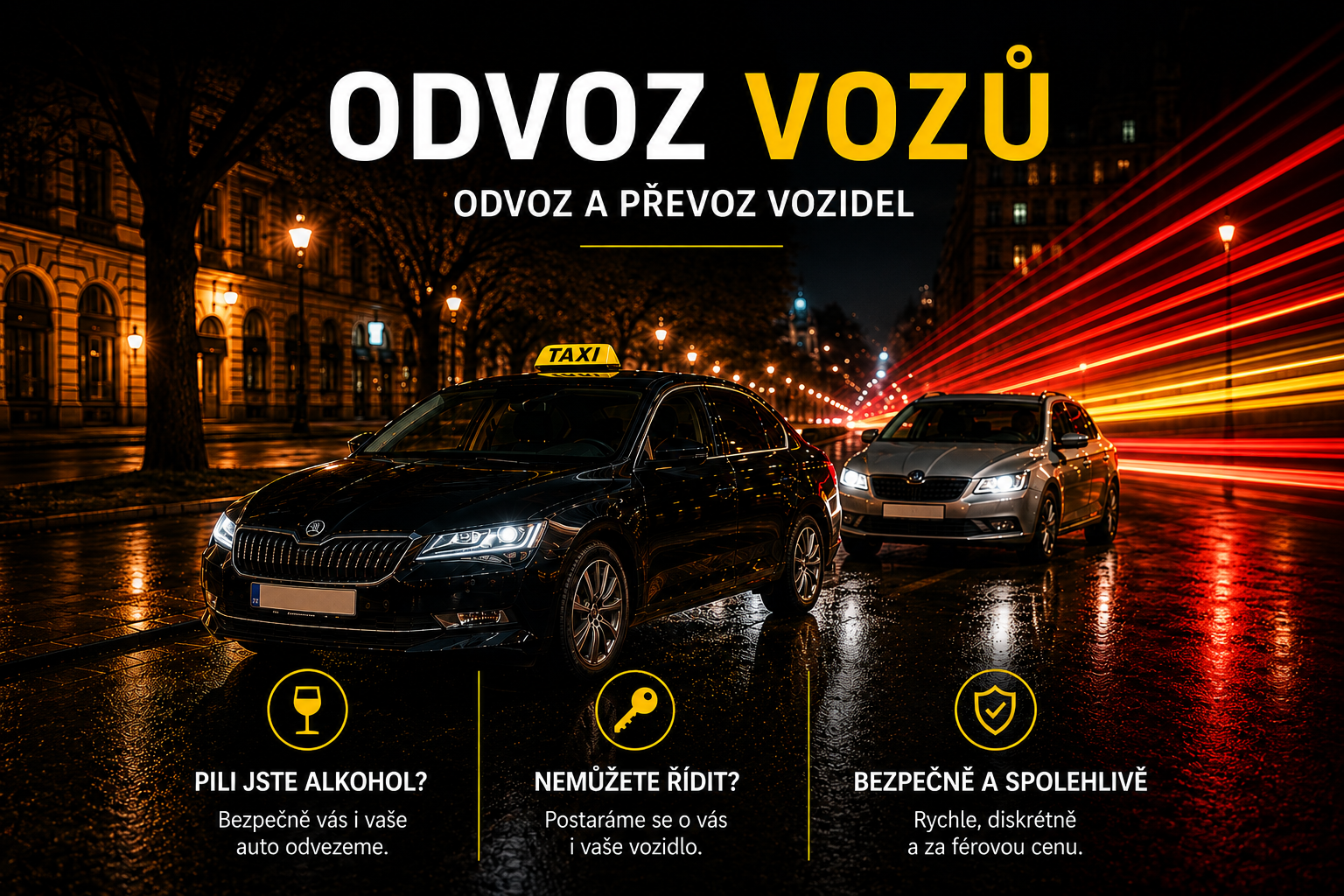 Odvoz a převoz vozidel – Profi Taxi